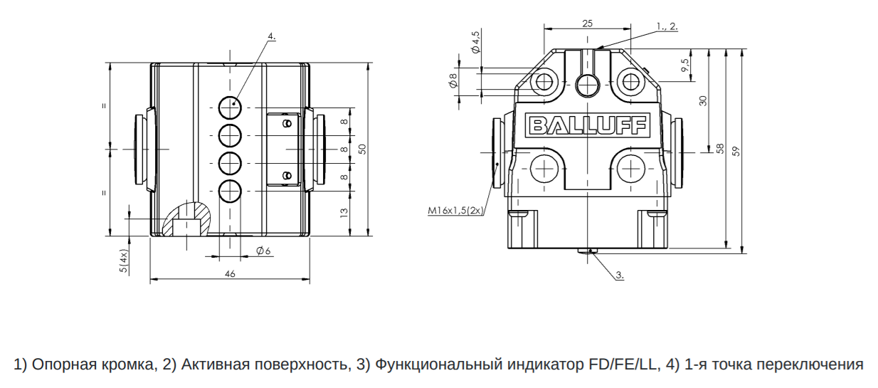 Датчик положения BNS 816-B04-TOB-08-650-11